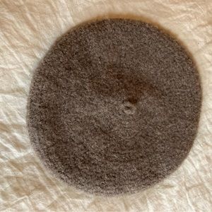 Lauren Manoogian Beret Alpaca/Highland Wool - Tawny Gray Brown